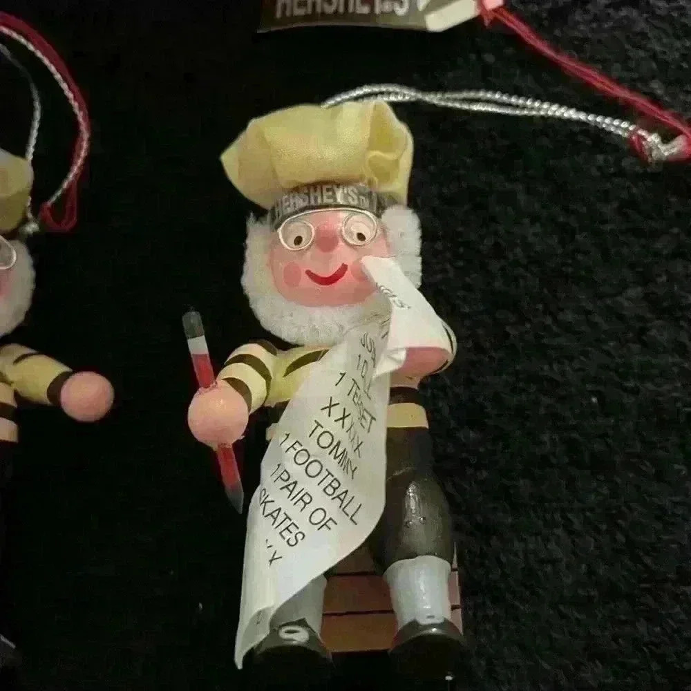 Vintage 1998 Set Kurt Adler Chocolate Santa Elf - Picture 3 of 8